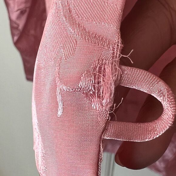 Victoria’s Secret Gold Label Vintage 90s Pink Satin Floral PJ Set Medium - Picture 11 of 16